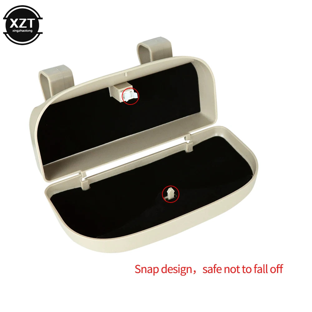 1PC Glasses Case for Car Sun Visor Glasses Storage Box Sunglasses Holder Auto Visor Sunshade Organizer Accessories for Glasses
